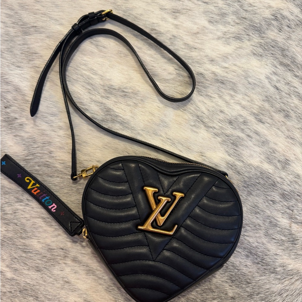 Louis Vuitton Black Heart-Shaped Bag